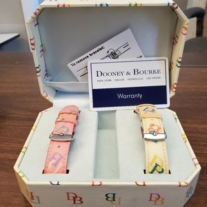 Vintage Dooney and Bourke Watch interchangeable bands set NO WATCH!